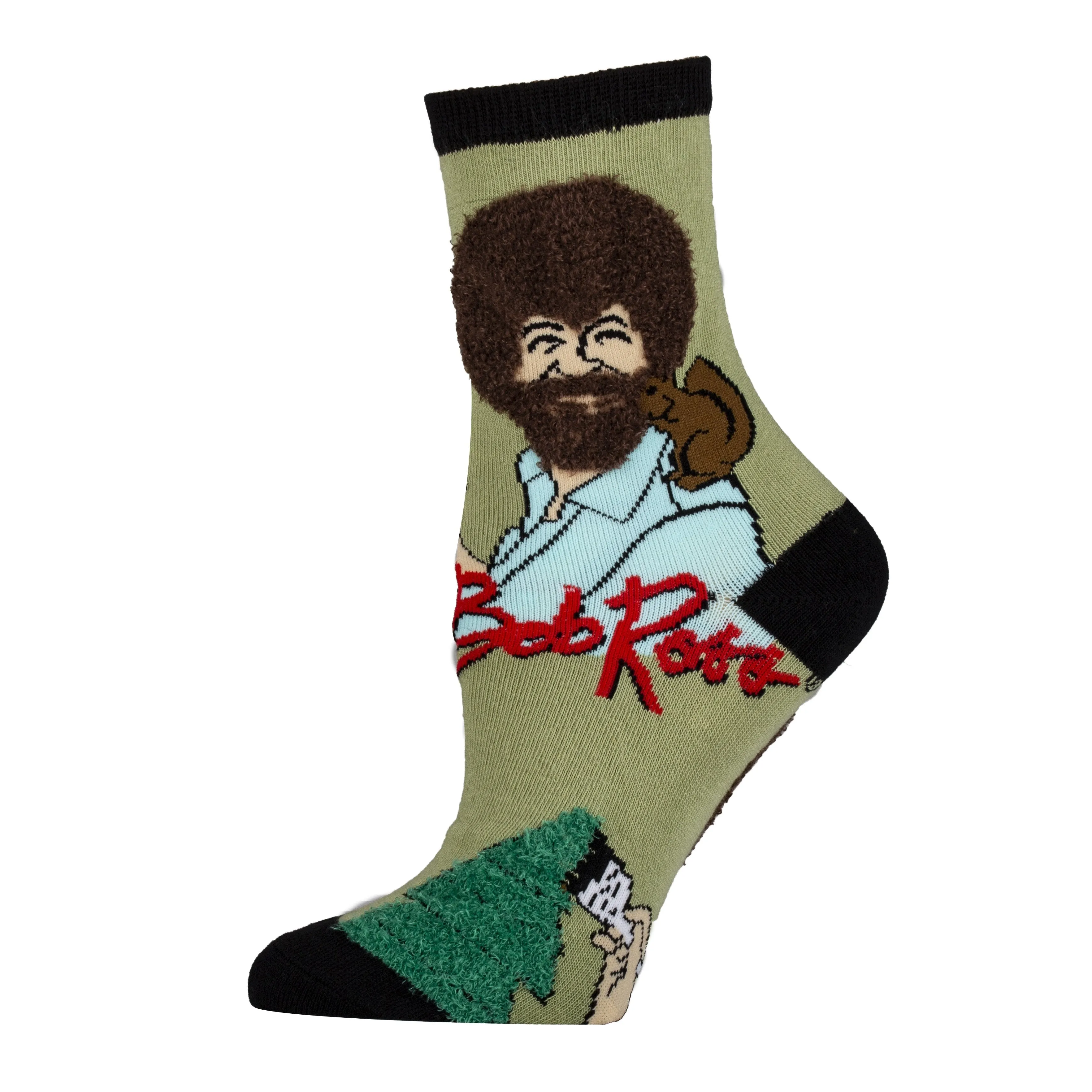 Painting Bob Ross Socks