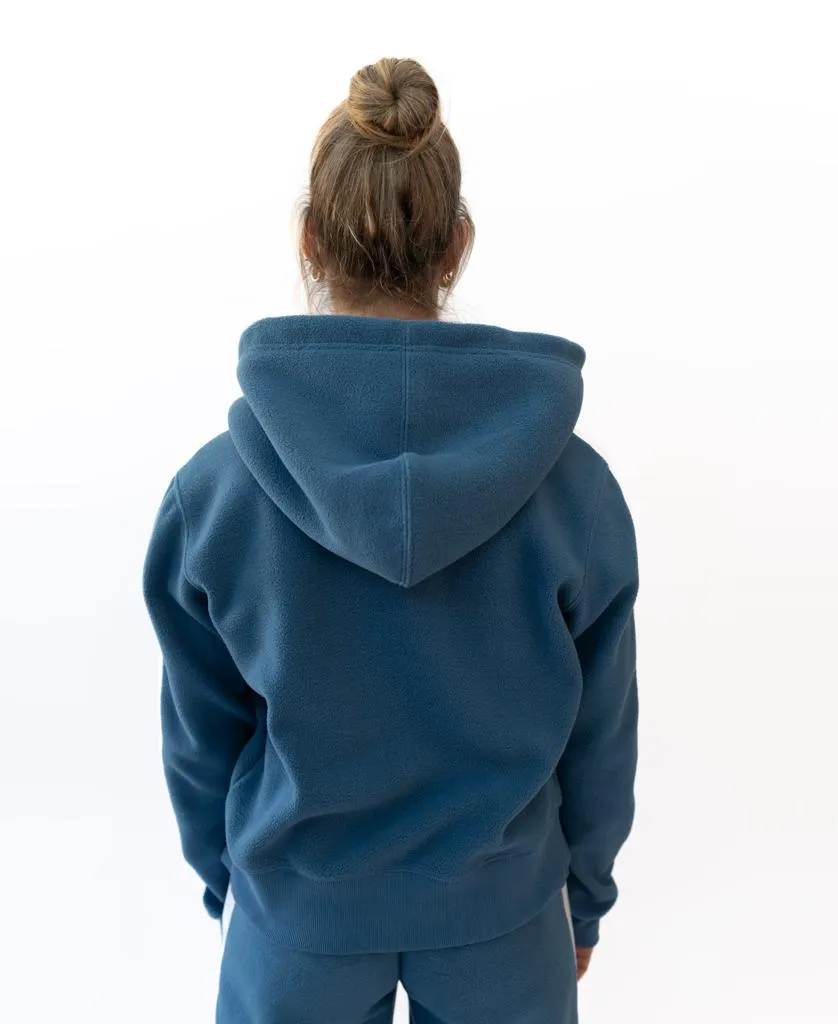 Pam Zip Hoodie | Surf Blue