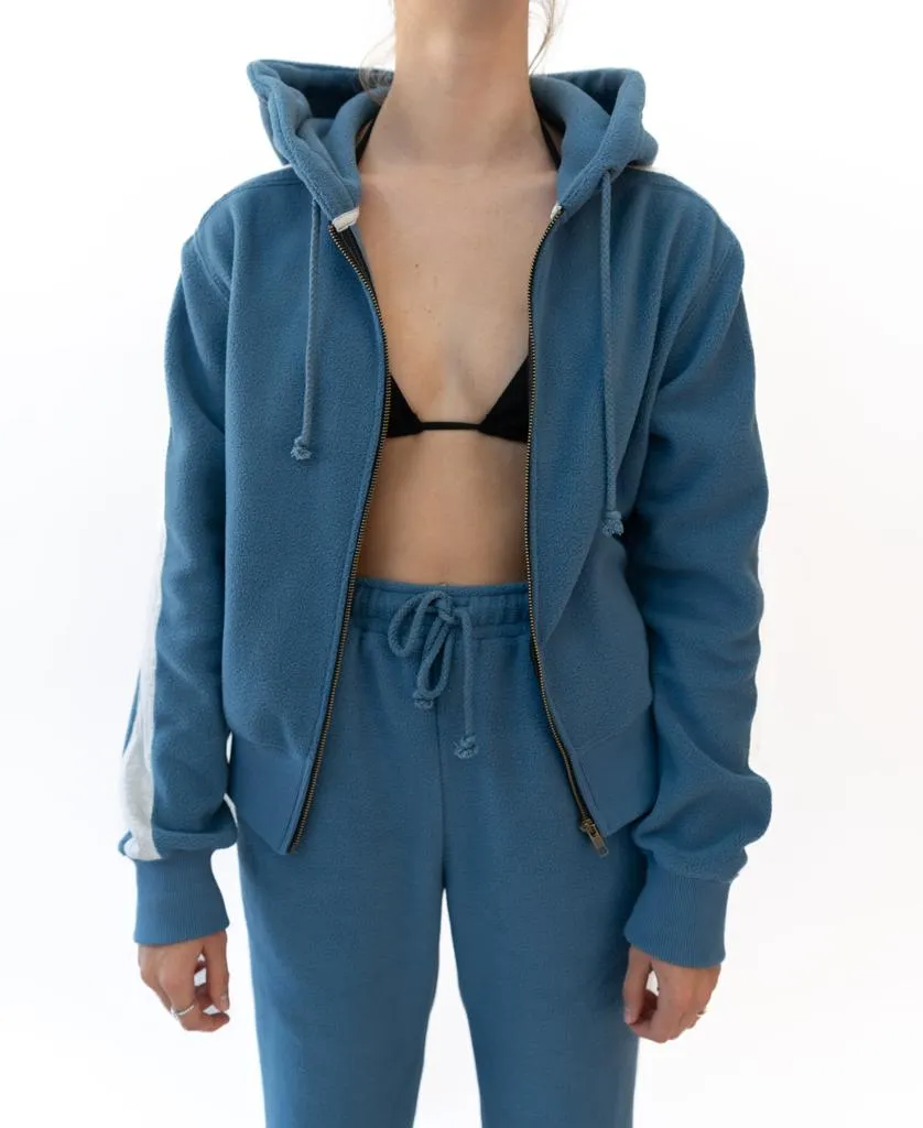 Pam Zip Hoodie | Surf Blue