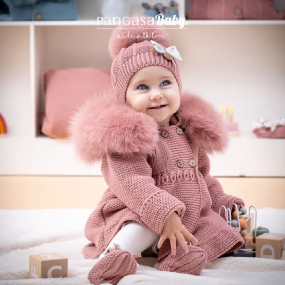 Pangasa Girls A-Line Faux Fur Jackets