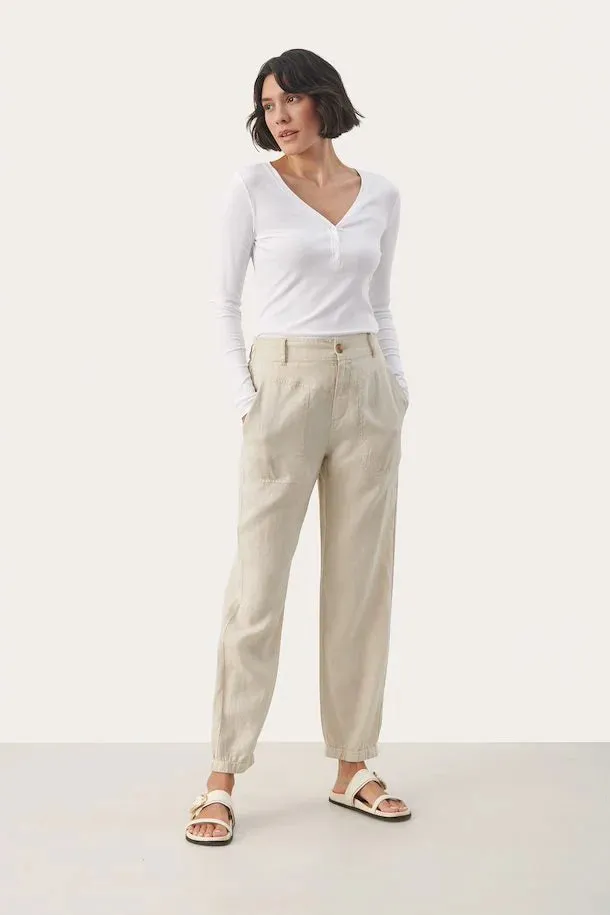 PART TWO SHENAS LINEN TROUSERS FRENCH OAK