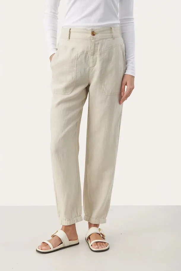 PART TWO SHENAS LINEN TROUSERS FRENCH OAK