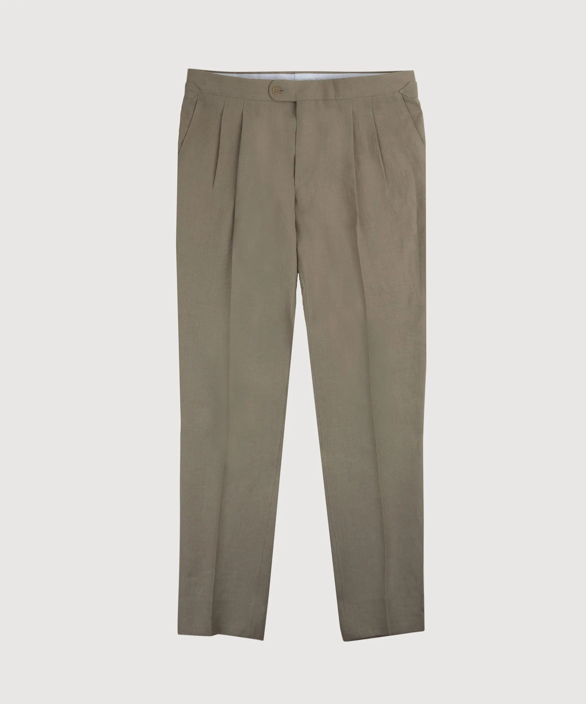 Pleated Linen Dinner Trousers