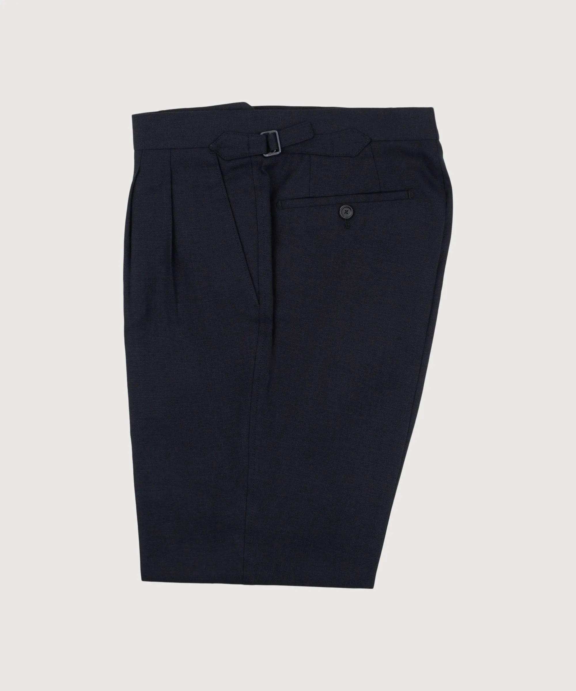 Pleated Linen Dinner Trousers