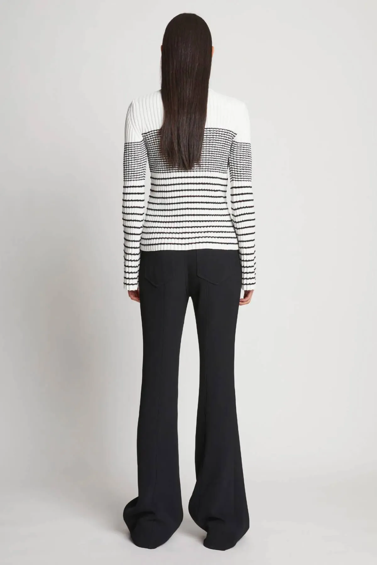 Proenza Schouler Boucle Mini Stripe Jumper - Off White Multi