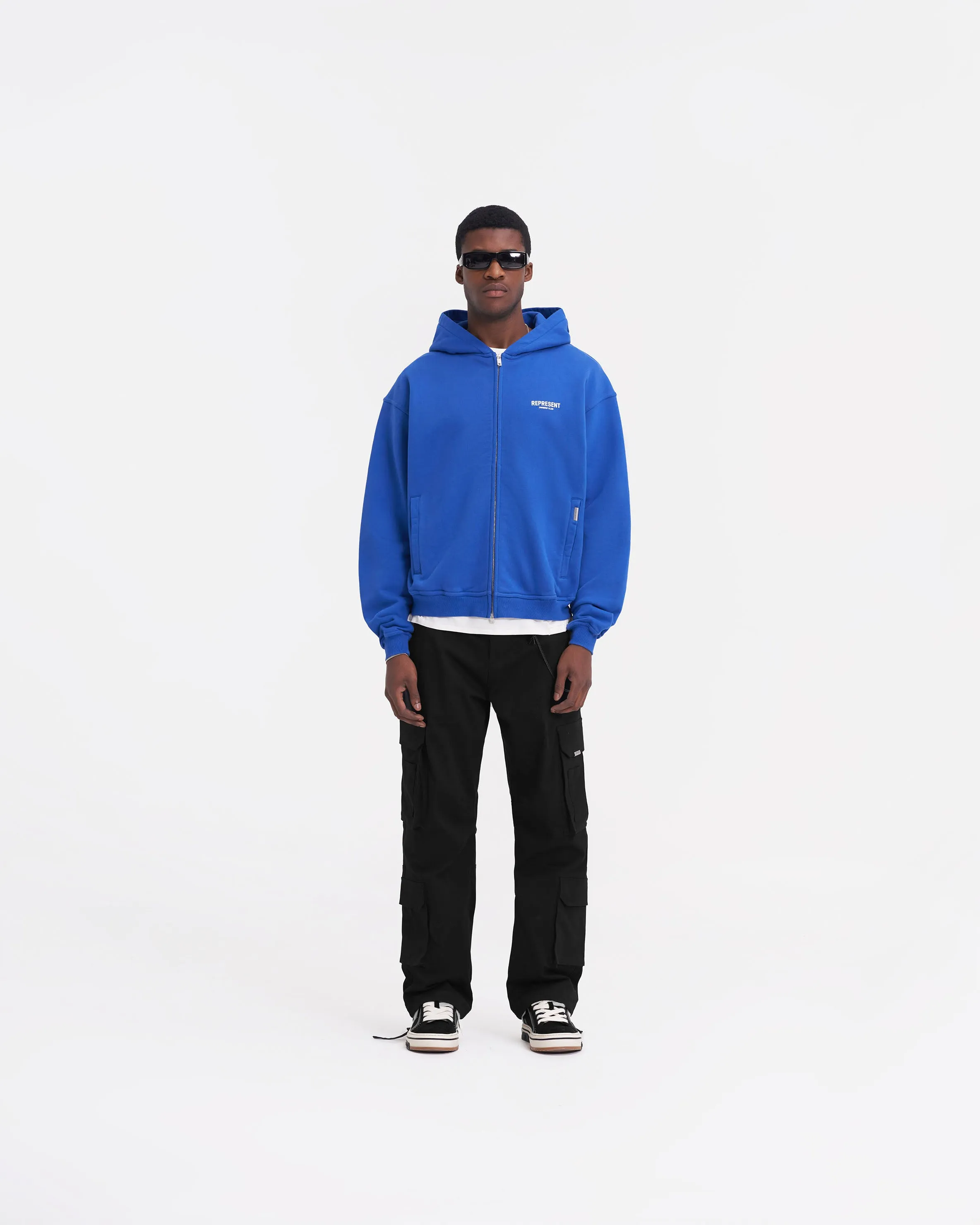 Represent Owners Club Zip Hoodie - Cobalt