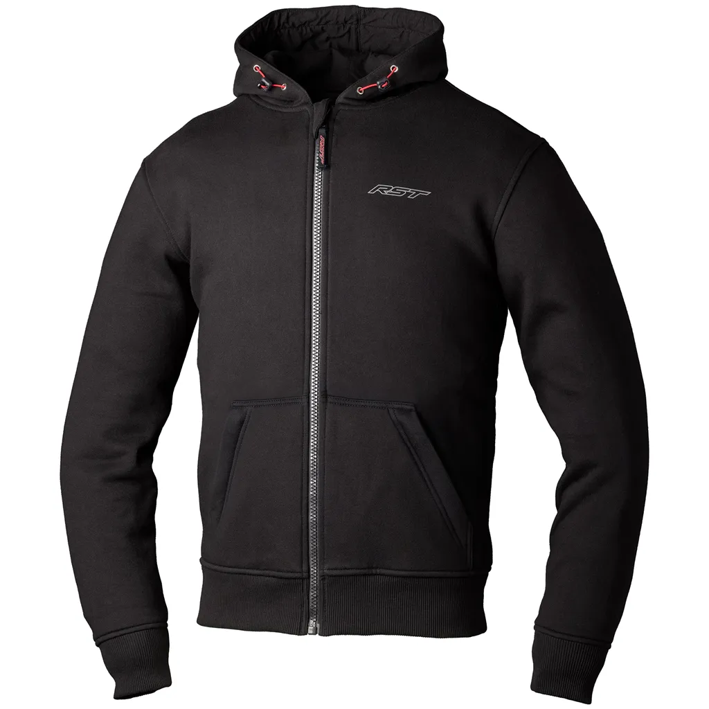 RST Zip Through Urban CE MENS Textile Hoodie - Black