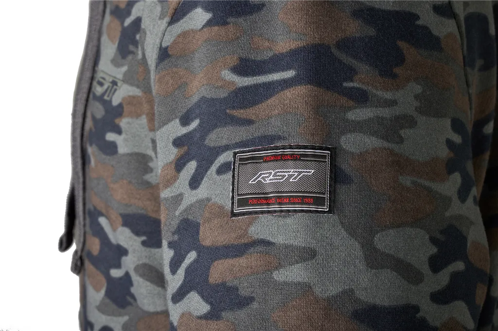 RST Zip Through Urban CE MENS Textile Hoodie - Camo