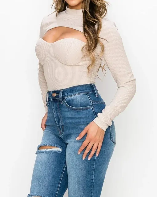 Shari Cut Out Bodysuit