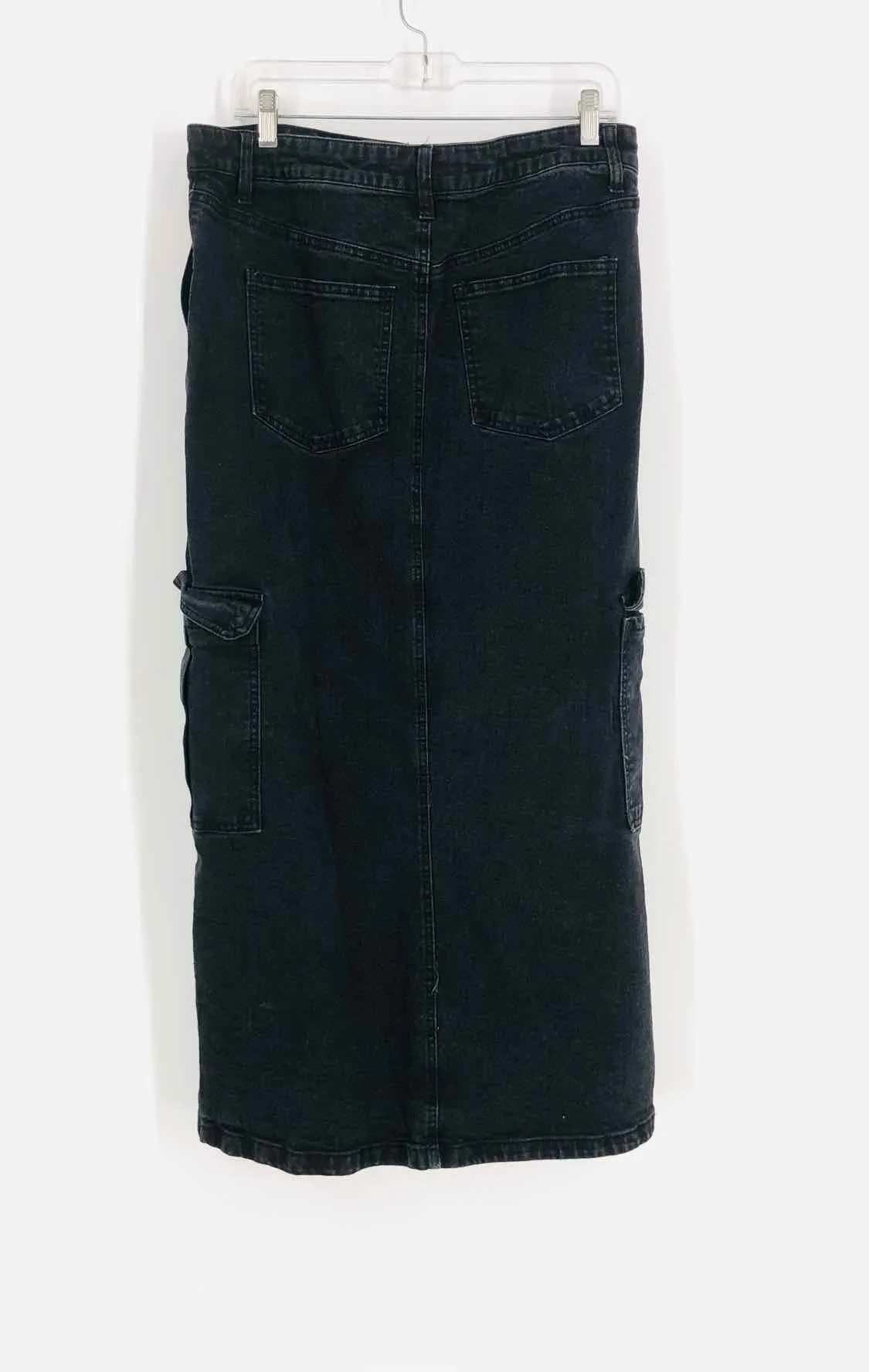 Size 13 Black Cargo Denim Skirt Skirt