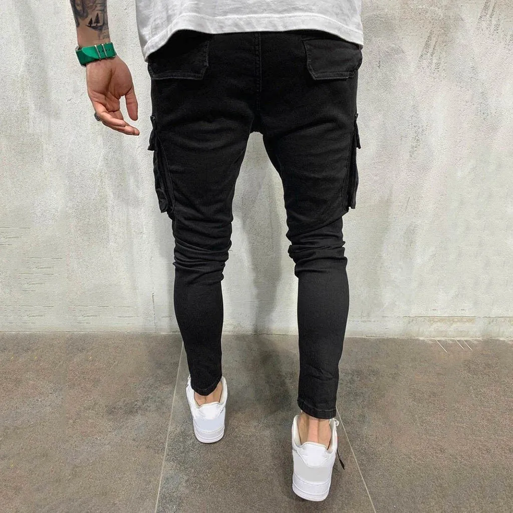 SKINNY CARGO JEANS