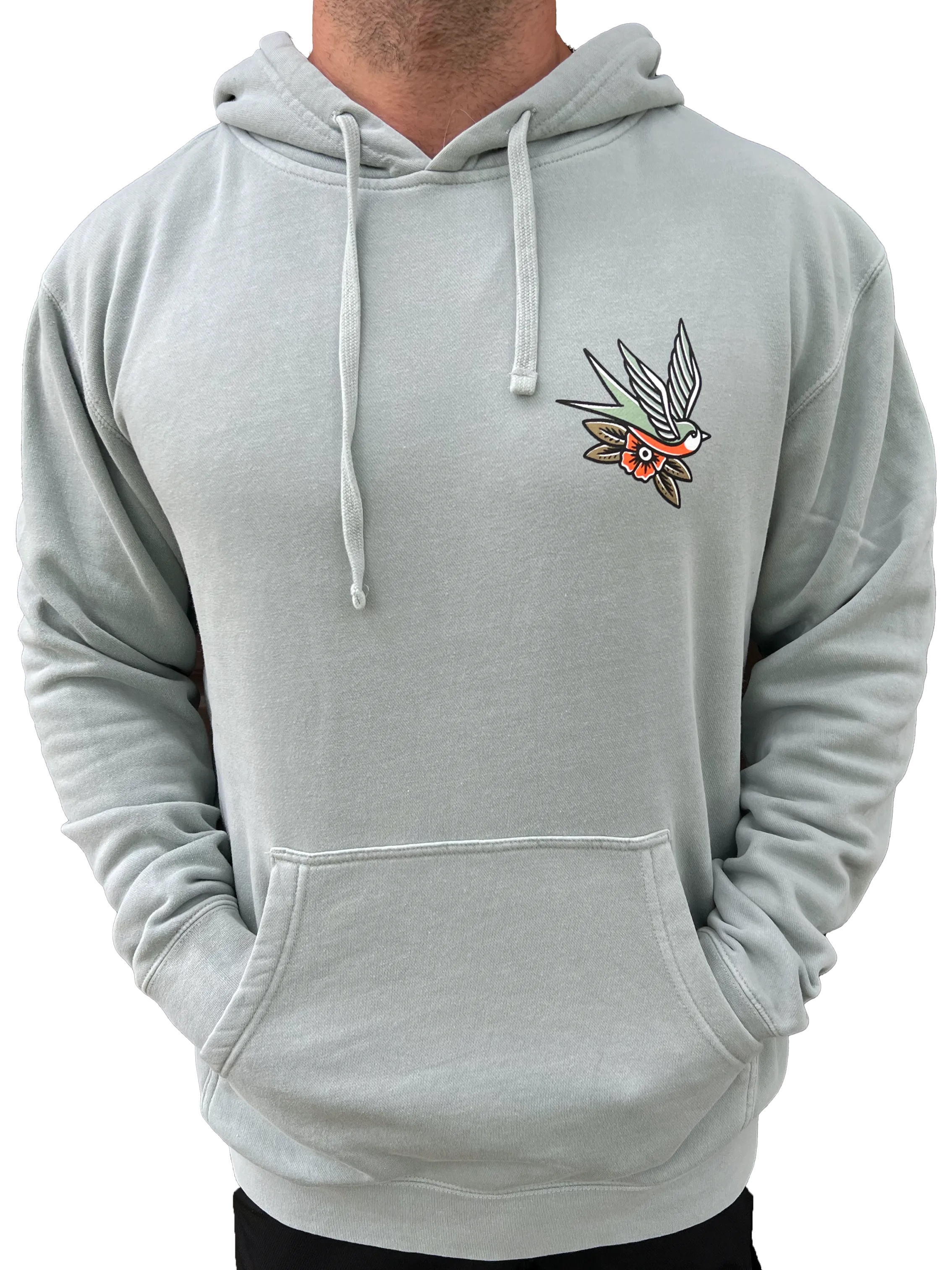 South Quarter Leave The Light On Pullover Hoodie (Sage)