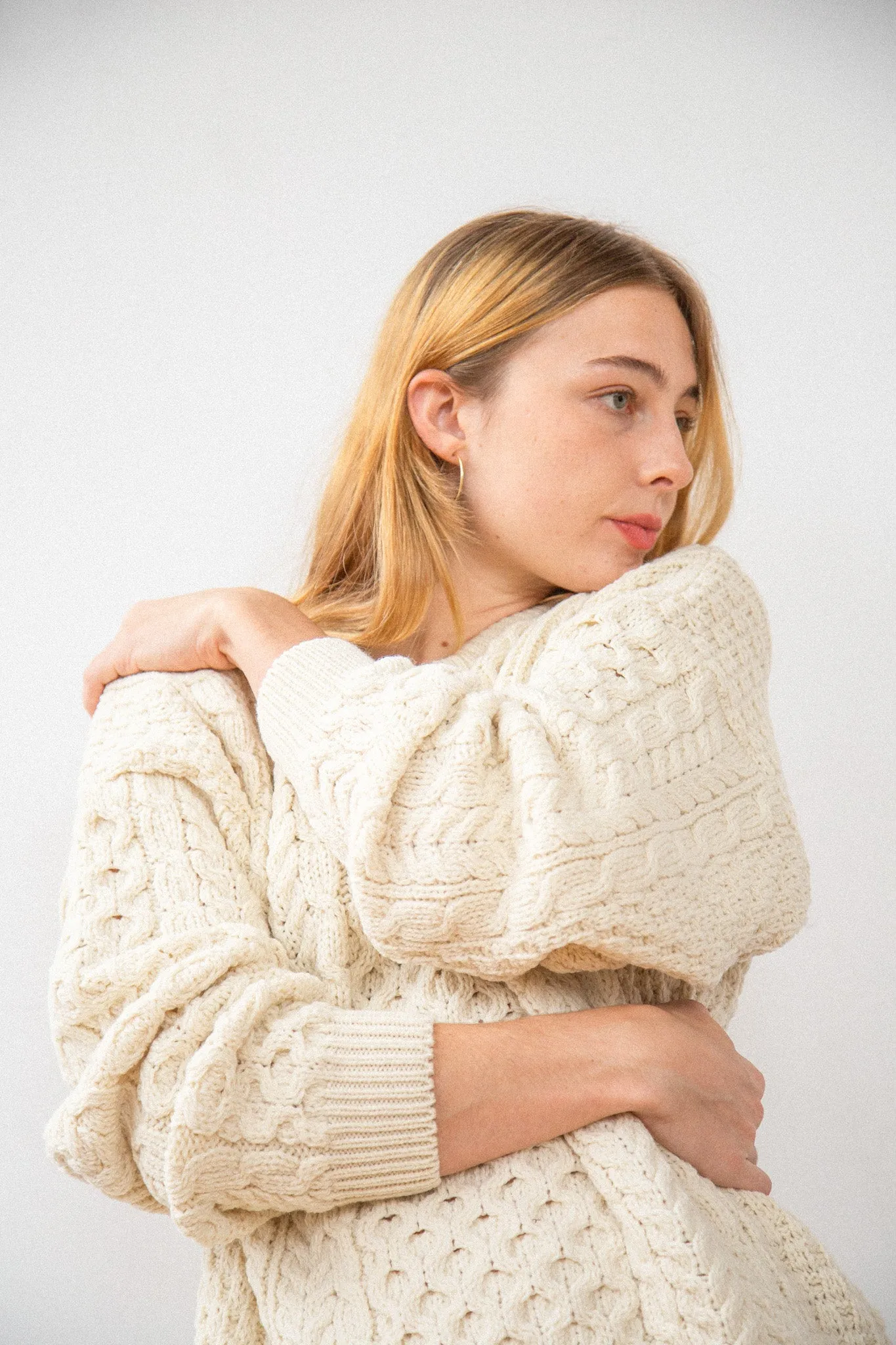 Sylvie Aran Crewneck Sweater | HANDCRAFTED