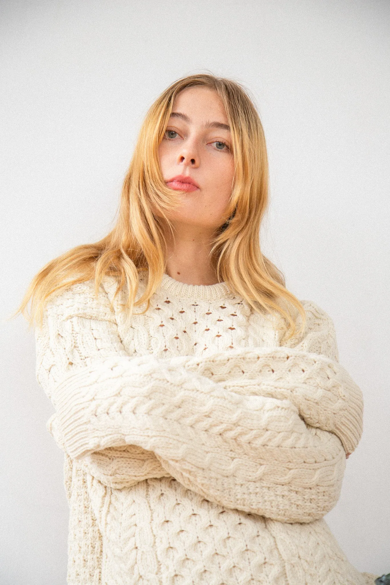 Sylvie Aran Crewneck Sweater | HANDCRAFTED