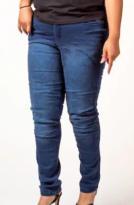 Tall Protective Motorcycle Jeans for Women with Ruching