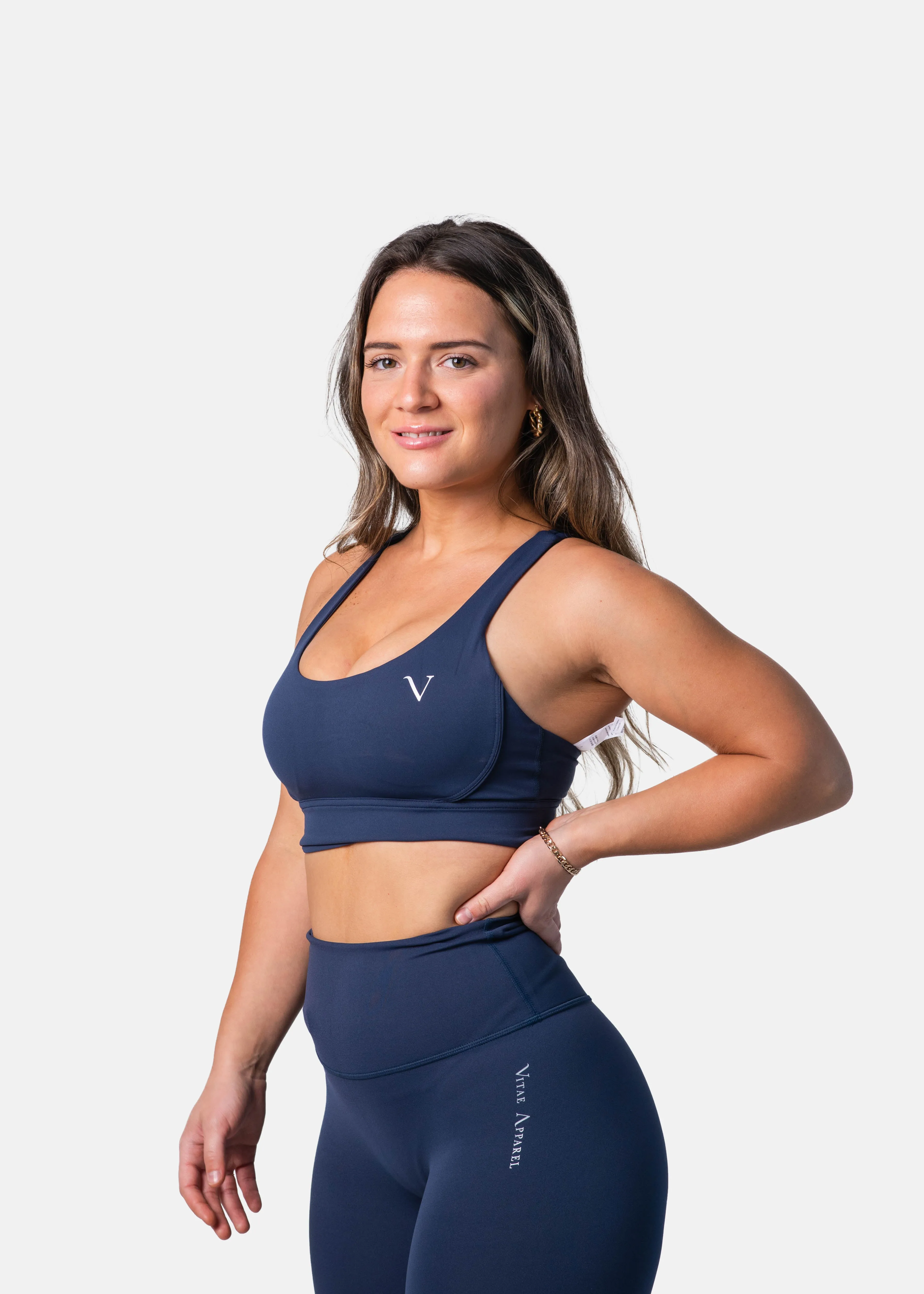 Ultra Lite Sports Bra Dark Denim Blue