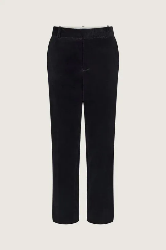 Vianney Black Velvet Trousers