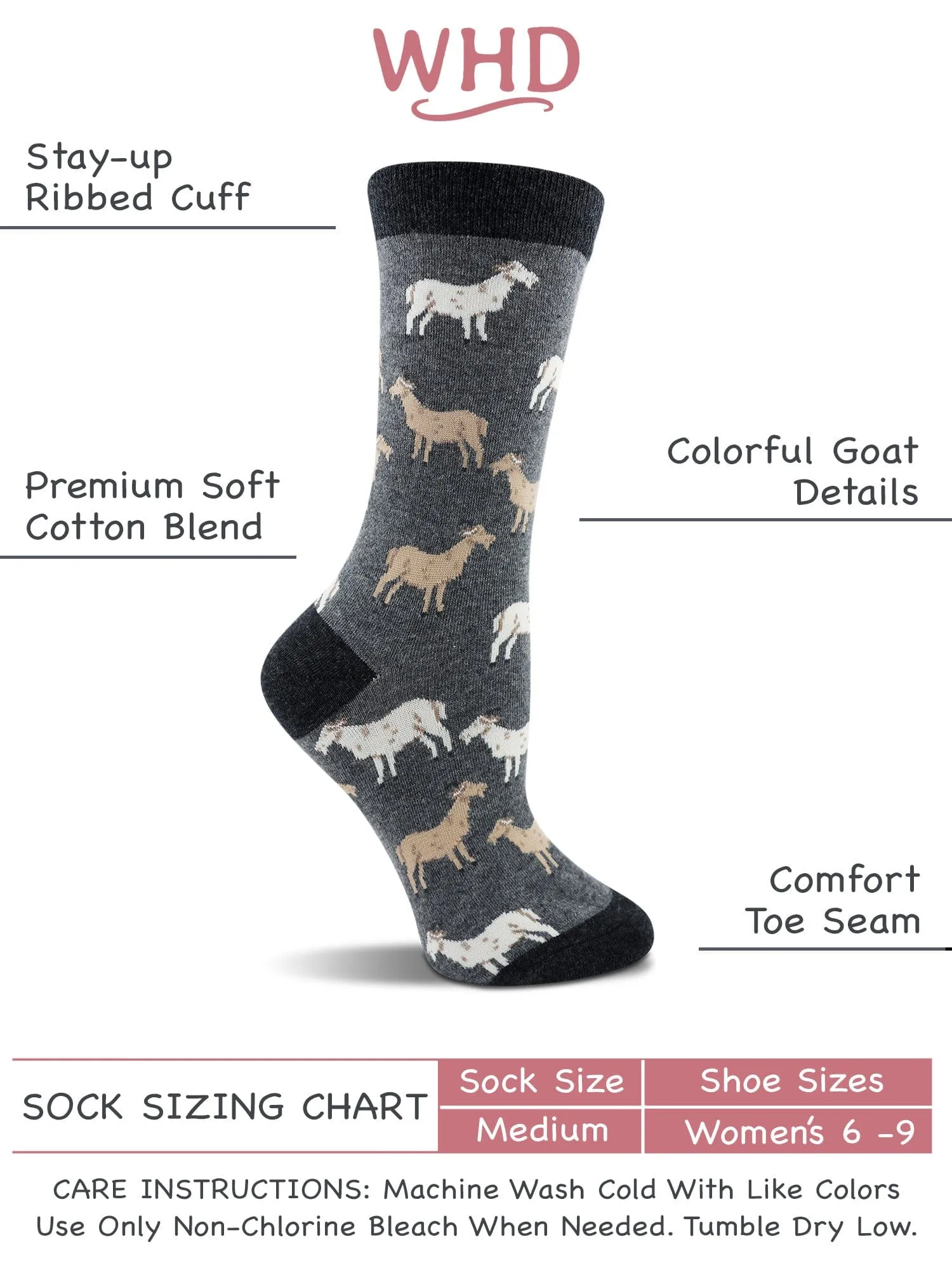 WHD Goat Socks 2-Pack or 1-Pack