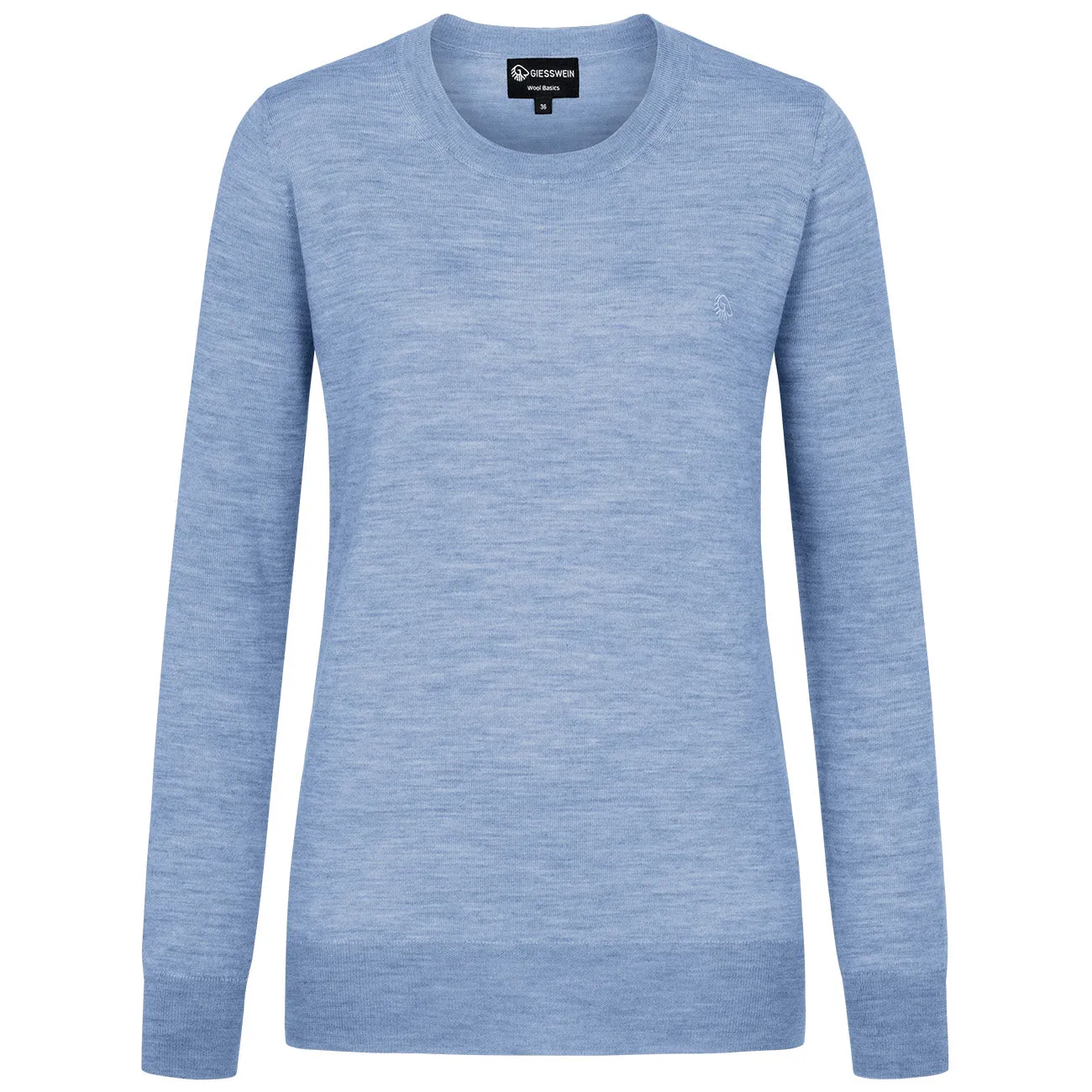 Wool Pullover Light Round Neck Women