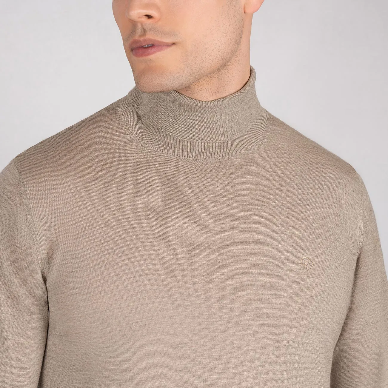 Wool Pullover Light Turtleneck Men